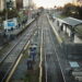 Above ground light rail station at sunset that demonstrates RepoApp's lost and found software for transit systems